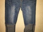 NEW PERSPECTIVE BRAND SIZE 30X40" UNHEMMED 5 POCKET SOFT DENIM BLUE CUSTOM JEANS — photo 3