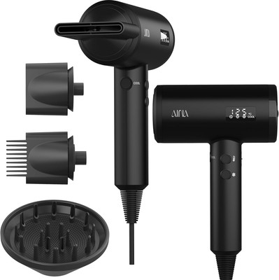 AINA Professioneller Salon-Haartrockner, 2300W Föhn mit Diffusor-Bürstenkamm