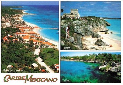 Playa Del Carmen Mexico Strandpartie Tulum Xel ha