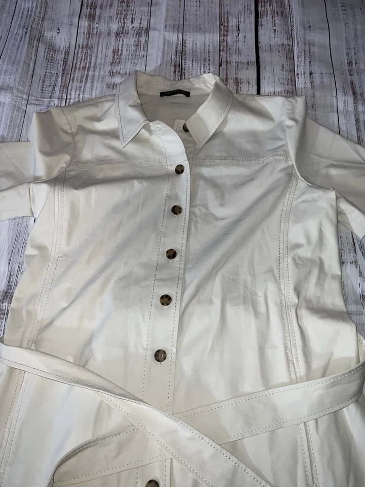 Vestido lafayette 148 New York 14 Colores Crema Bolsillos/Fondos En la Delantera (145) Foto 2 de 4