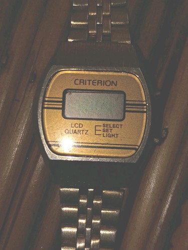 Vintage criterion LCD Mens Wrist Watch