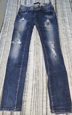 Simply Chic Damen Jeans Größe 36 Blau Stretch Denim Slim Fit