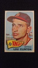 1965 Topps baseball card # 229 Lou Clinton (  G to VG  )