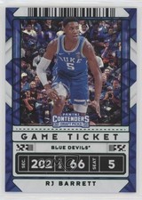 2020 Contenders Draft Picks Variation Game Ticket Green Explosion RJ Barrett 0a3
