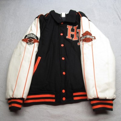 Harley-Davidson バイクジャケット ブラック/オレンジ 楽天市場】00s ハーレーダビッドソン HARLEY DAVIDSON レーシング