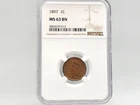 1897 NGC MS63 BN Indian Head Cent **Excellent Eye Appeal** 79-013