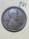 1910-S LINCOLN WHEAT CENT, low mintage date, "Fine" condition #981