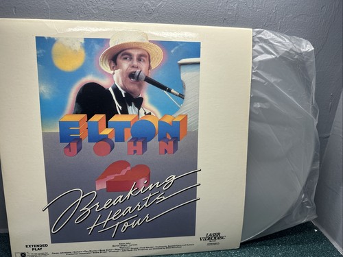 Laserdisc - Elton John "Breaking Hearts Tour" 1986 Extended. LD Video Like New - Picture 4 of 4