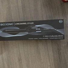 Bio*Ionic Long Barrel Styler 1” Pro Curling Iron New