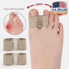 2PCS Hallux Valgus Bunion Corrector Orthopedic Adjuster Brace Foot Toe Separator