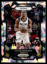 2023-24 Panini Prizm Cracked Ice Oscar Tshiebwe Rookie Indiana Pacers #292