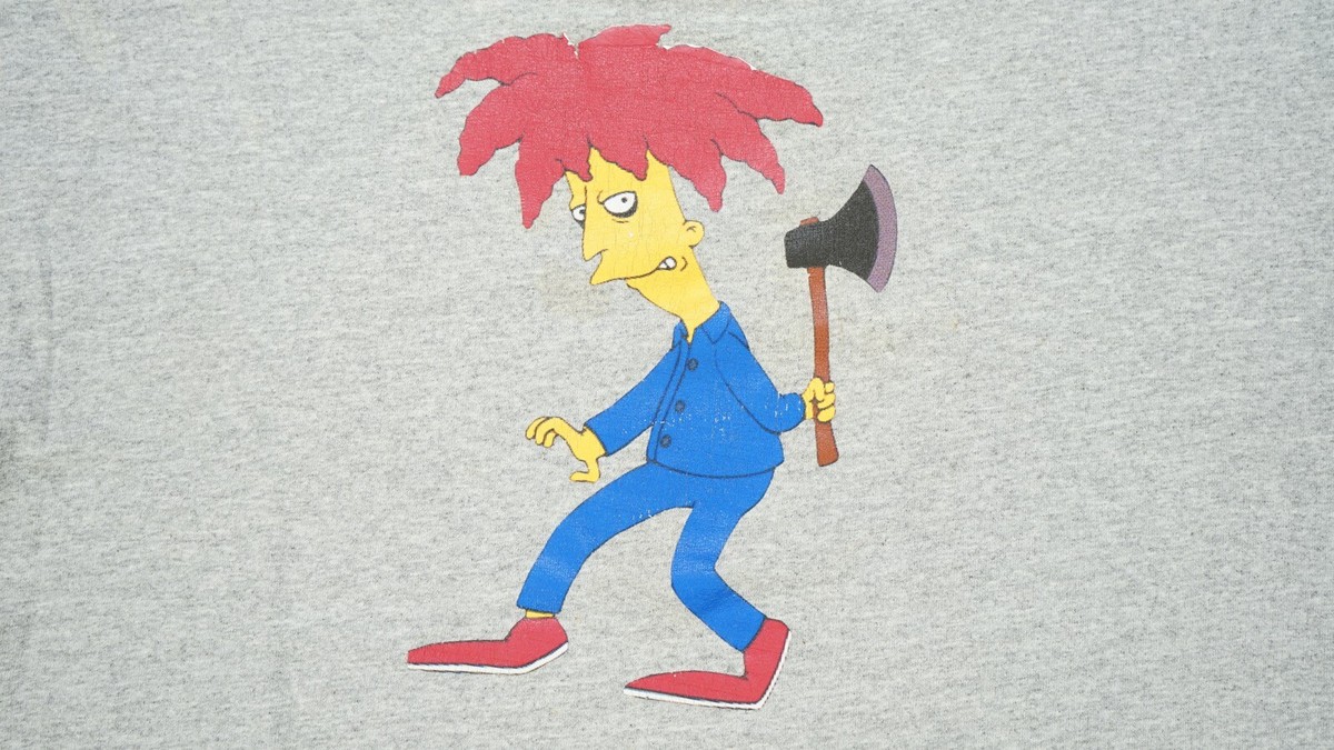 Rare VTG The Simpsons Sideshow Bob Axe Graphic T Shirt 90s Rare VTG The Simpsons Sideshow Bob Axe Graphic T Shirt 90s