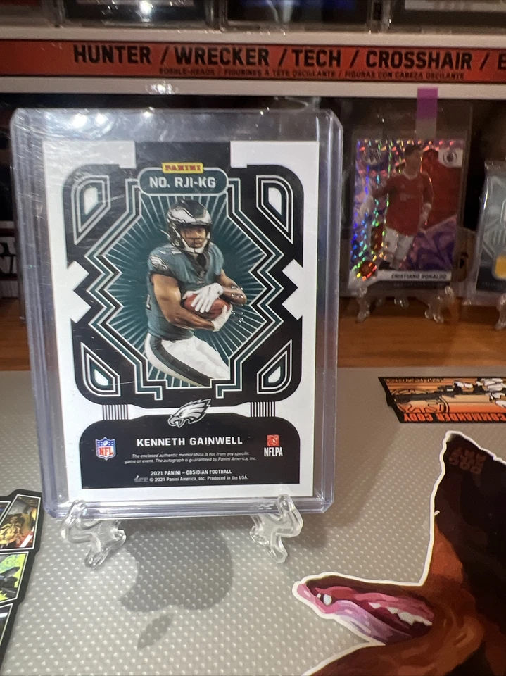 2021 RC Kenneth Gainwell ROOKIE Obsidian Electric Etch Orange SP /99 #217 EAGLES - Image 4 of 4