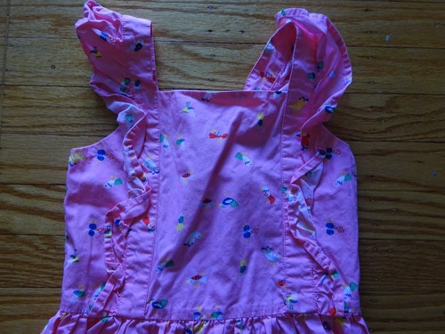 Girls Hannah Anderson Pink Birds Dress Size 8 (130 cm) - Picture 4 of 12