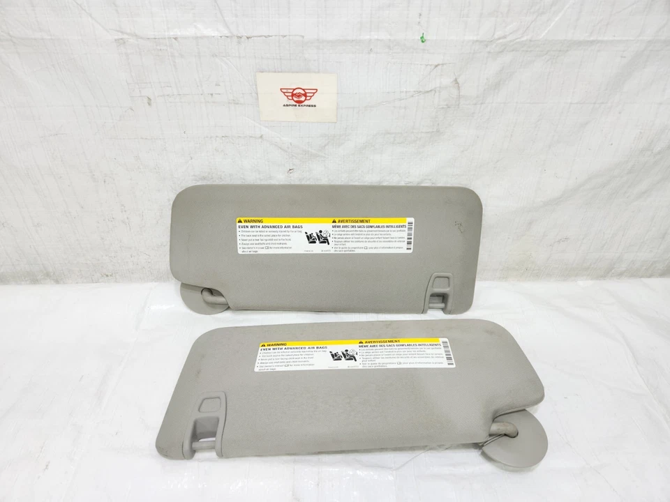 2008-2017 Buick Enclave Sunvisor Sun Visor Left Right OEM Illuminated Gray Foto 3 de 4