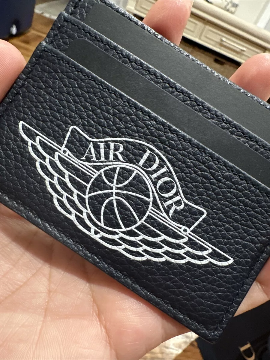 Air Dior (Air Jordan x Christian Dior) NAVY card holder (5 slots) NEW w/  Receipt