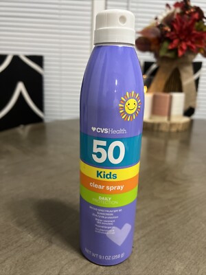 Clear Spray CVS 50 SPF Water Resistant sunscreen spray baby kids