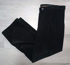 Haggar Black Corduroy Pants Cotton Straight Leg Classic Fit Size 38 X 29