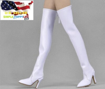 #ad #ad 1 6 women white boots fashion over Knee High for worldbox phicen hot toys ❶USA❶ $25.35