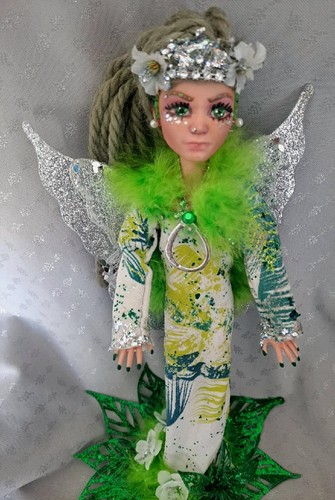 Charlie an ooak Monster high Puppe speziell neu bemalt Fairy Art Fashion Drag Queen - Bild 2 von 15