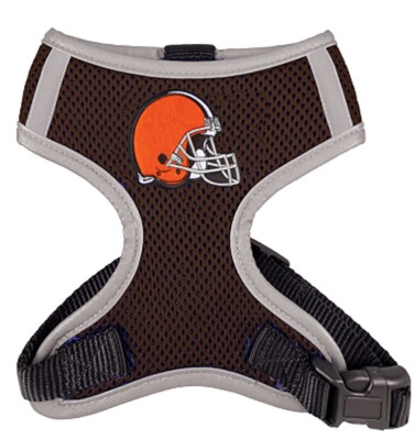 NFL Cleveland Browns Dog Mesh Harness - Big Dog Sizes Too!