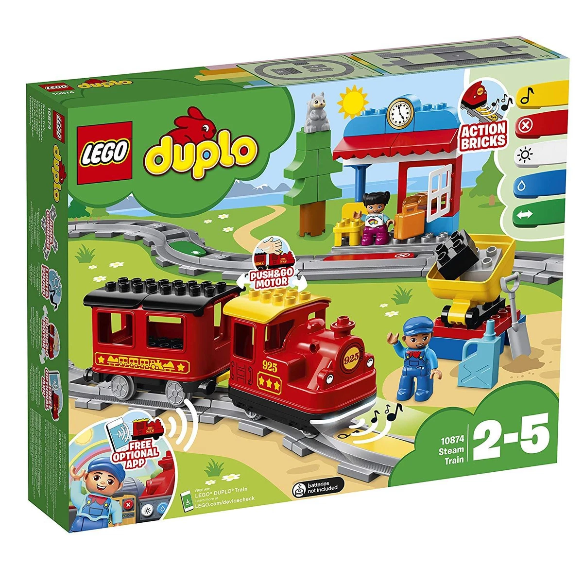 LEGO 10874, 10882, 10872 - Duplo, Train - Steam Train & Track - Building  Sets