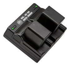 BM 2X BP-727 Batteries Dual Charger for Canon HFM52 HFM500 HFR30 HFR32 HFR300