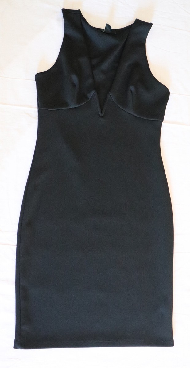 v neck bodycon dress forever 21 V-Neck Black Size M 6% spandex
