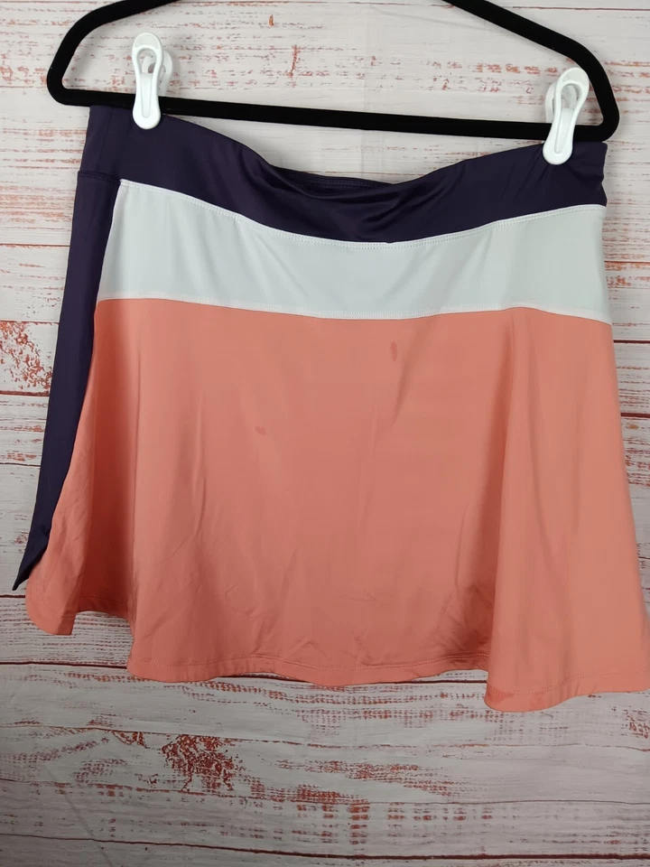 Etonic Womens Tennis Skirt Large Pickleball Athletic Skort Purple - Image 2 of 4