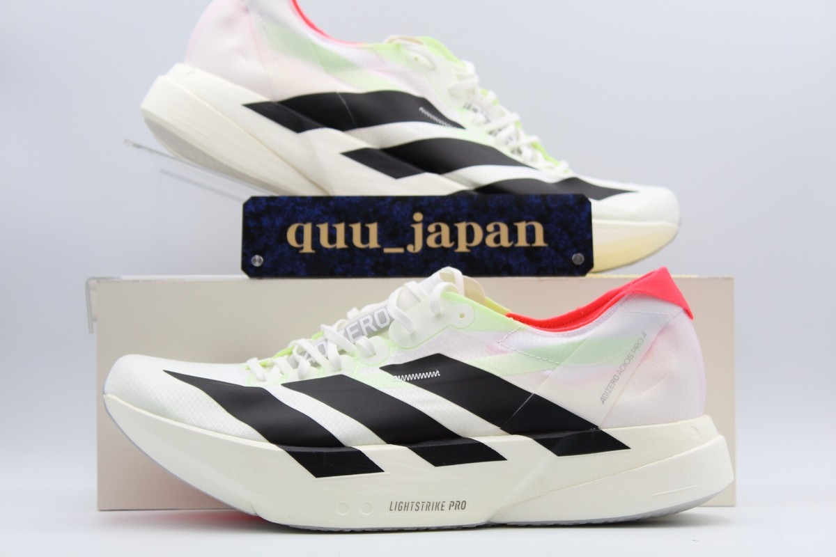 adidas Adizero Adios Pro 4 White Black Silver Metallic