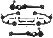 Fits Lincoln Mark VIII 1993-1998 Upper & Lower Arms + Tie Rods 9Pc Kit