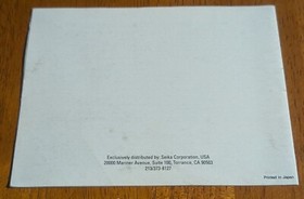 1989 Nintendo NES The Bugs Bunny Crazy Castle Instruction Manual *ONLY*