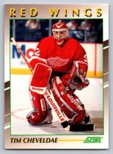 1991-92 Score Young Superstars - Tim Cheveldae #25