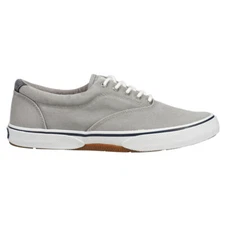 Sperry Halyard Cvo Saltwashed Lace Up  Mens Grey Sneakers Casual Shoes STS23581