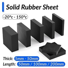 SOLID RUBBER SHEETING VARIOUS SHEET SIZES AVAILABLE X 5MM TO 50MM THICKNESS