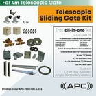 4m Telescopic Sliding Gate Hardware Complete Kit. All in One Telescopic Gate Kit
