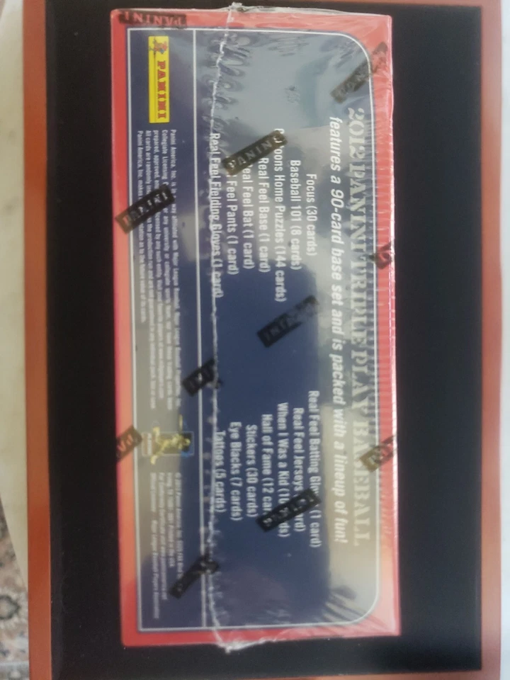 2012 PANINI TRIPLE PLAY BASEBALL RETAIL 24 PACK BOX FACTORY SEALED NEW - Image 3 of 4