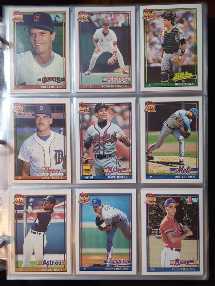1991 Topps base cards 251-500 Pick from drop down list - Image 4 of 4