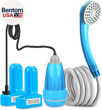 Portable Shower Camping Shower Outdoor Camp Shower Pump, Electric Rechargeable P