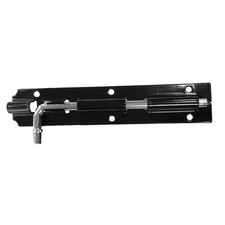 Black Slid Slip Bolt Heavy Duty Iron Shed Door Safety