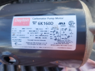 #ad #ad Dayton 6K160D Carbonator Pump Motor 48yz 1ph 1 4hp 1725rpm 115 230v ac $145.00