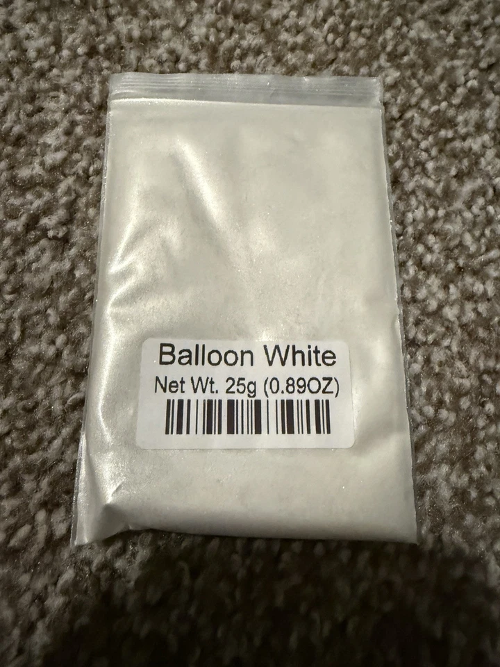 Lote de 20, Pigmento Globo Blanco Perla Mica Pintura en Polvo 25g (500g) NUEVO Foto 2 de 3