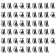 52PC 3030 Corner Bracket Kit with M6 Screws Right Angle Connector for Aluminum