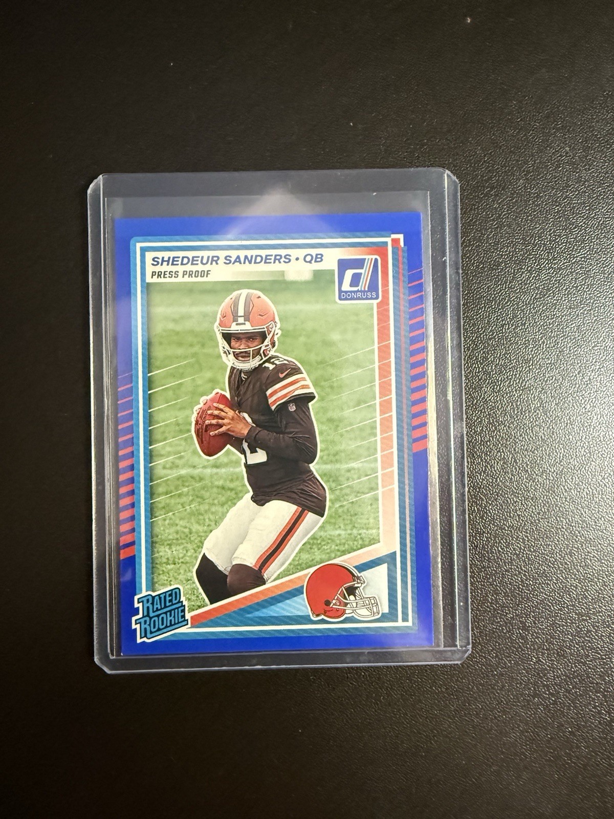 2025 Panini Donruss - Rated Rookie Shedeur Sanders #306 Press Proof Blue (RC)