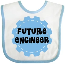 Inktastic Future Engineer Baby Bib Engineering Occupations Job Career Kids Gear