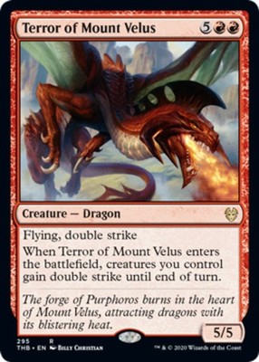 1x Terror of Mount Velus - Theme Booster Exclusive NM-Mint, English Theros Beyon