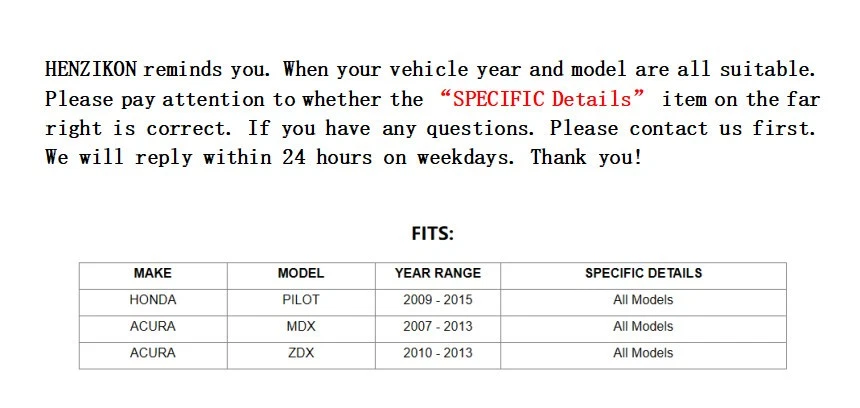 Pastillas de freno delanteras y traseras de cerámica con herrajes para Honda Pilot Acura MDX ZDX nuevas. Foto 2 de 4