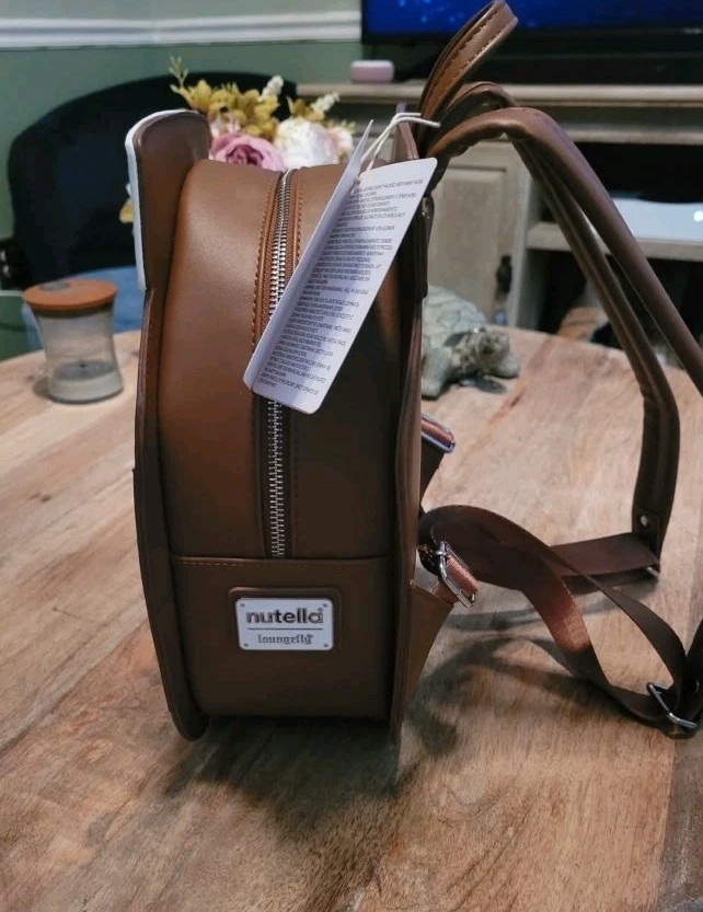 Loungefly NUTELLA Backpack Giveaway Rare Limited Edition New With Tags eyJidWNrZXQiOiAid2hhdG5vdC1pbW  main image 4
