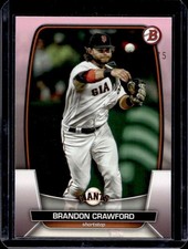 2023 Bowman Brandon Crawford Pink #/175 Giants