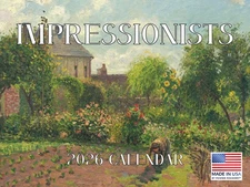 Impressionist Art Calendar 2026 Wall Monthly